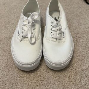 Vans Classic White Lace-Up Shoes